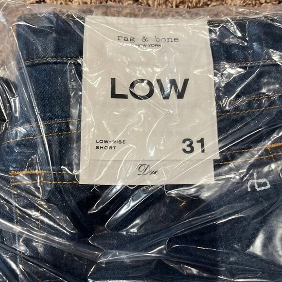 NWT Rag & Bone Dre Low Rise Jean Denim Shorts in Cambria Blue size 31 - Picture 7 of 7